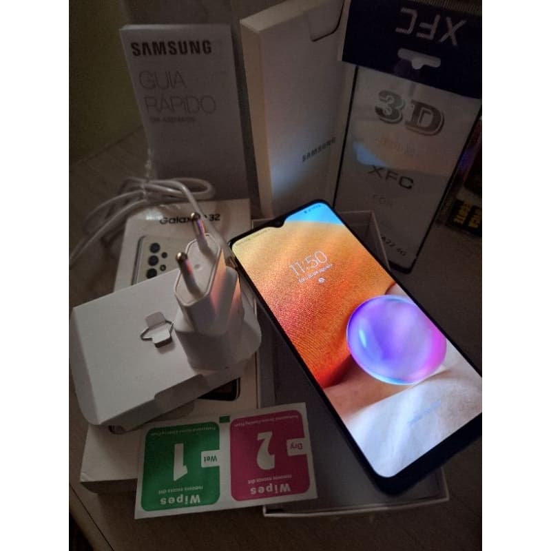 SAMSUNG GALAXY A32 128GB DUAL SIM ORIGINAL COMPLETO NA CAIXA COM PELÍCULA 3D NOVA