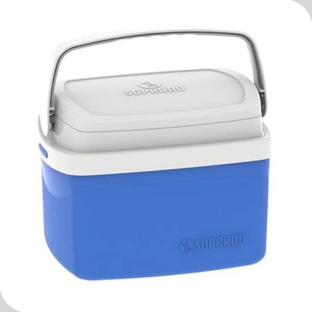 Caixa Termica Cooler 5L Pequena Azul Com Alça Soprano