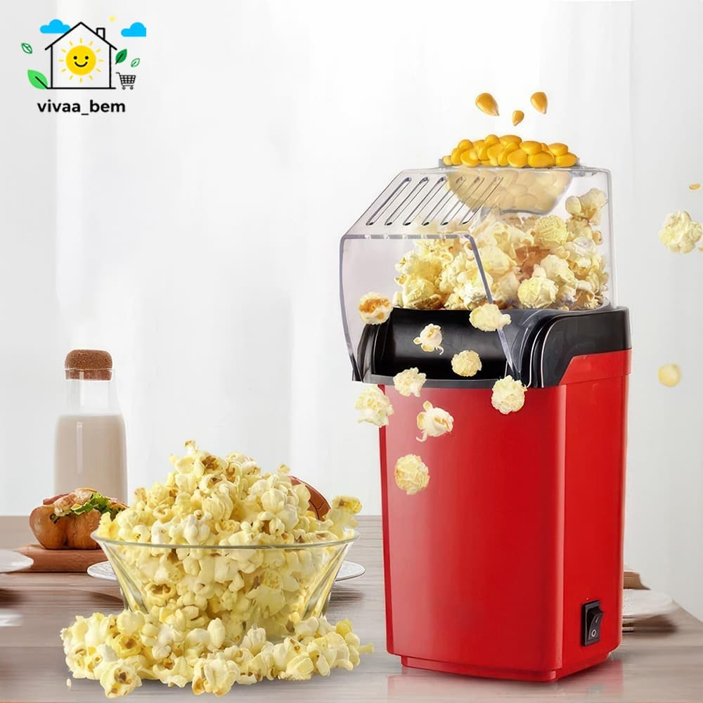 Pipoqueira Elétrica Ar Quente Máquina Fazer Pipoca Sem Óleo Minijoy - 110v 1200W