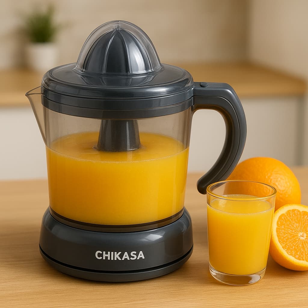 Extrator de Suco  citrec Elétrico Hyundai HY-EF201 1L 30W 110V Cinza – Espremedor Automático pronta entrega