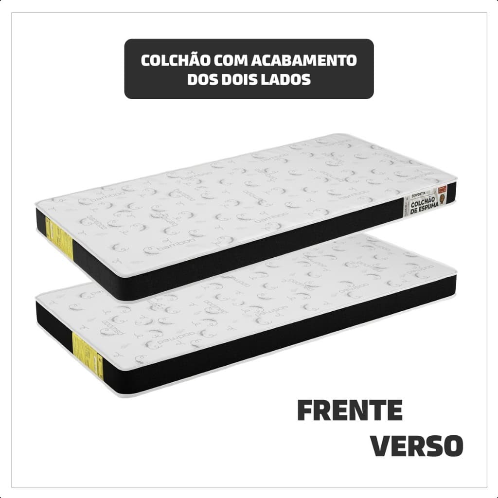 Colchão Plumatex Solteiro Espuma 18x88x12cm D20