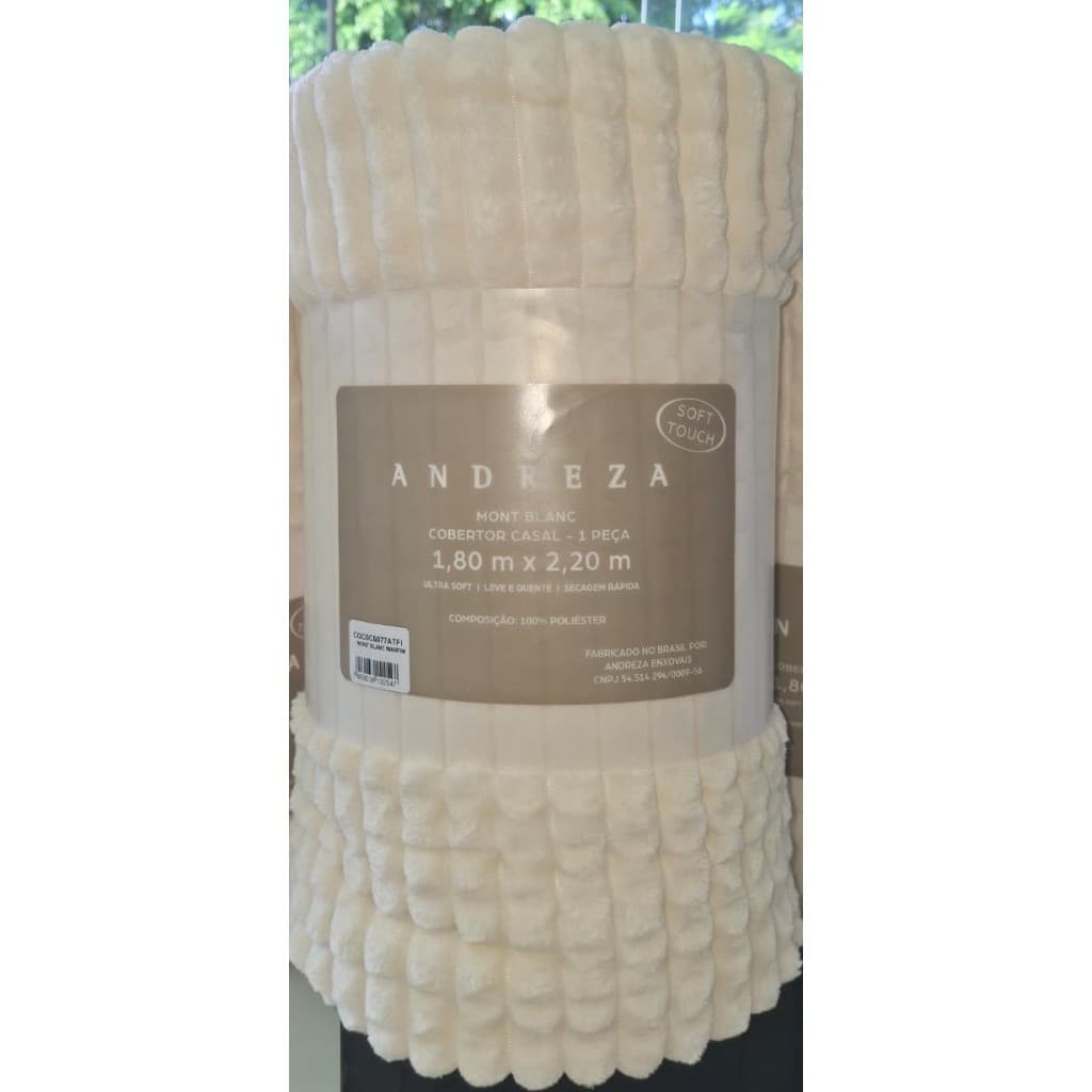 Manta Cobertor Soft Antialérgica Solteiro/Casal/ Queen/ King/ Super King  Mont Blanc Andreza Enxovais