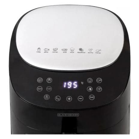 Fritadeira elétrica Air Fryer Black + Decker 4,5 litros 1200W preto