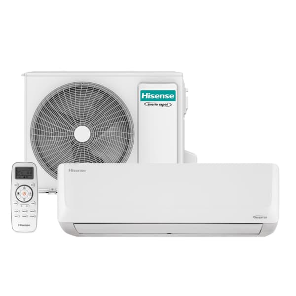 Ar condicionado split inverter Hisense 12.000 Btus branco com controle remoto
