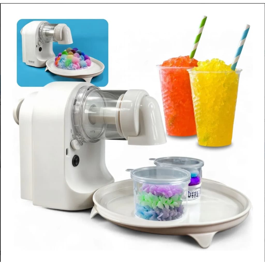 Máquina de Raspadinha Elétrica - Triturador de Gelo Portátil Ideal para o Verão
