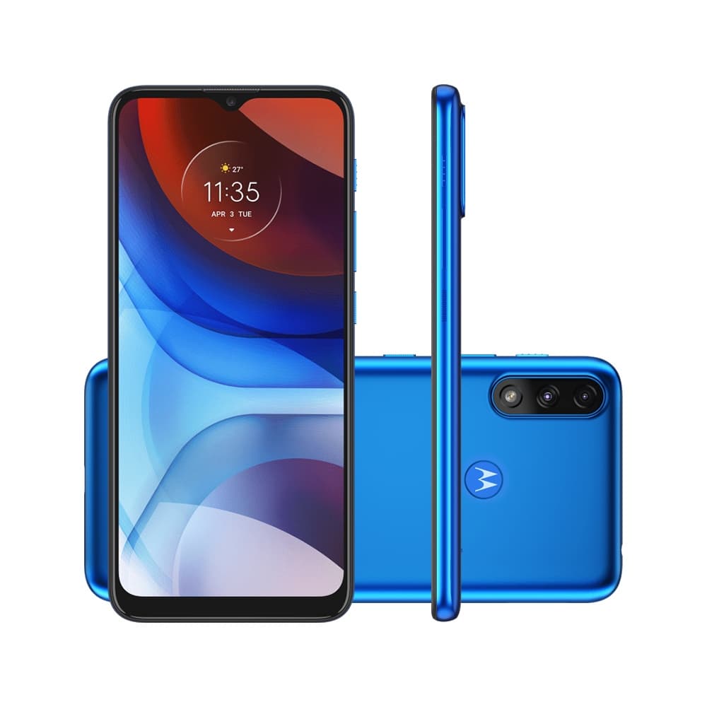 Motorola Moto E7 Power 4G 32GB 2GB Ram Câmera 13MP Revisado em azul