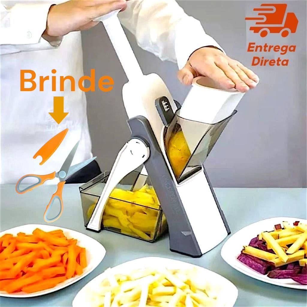 Cortador multifuncional 5 em 1 para legumes com lâminas de aço inoxidável