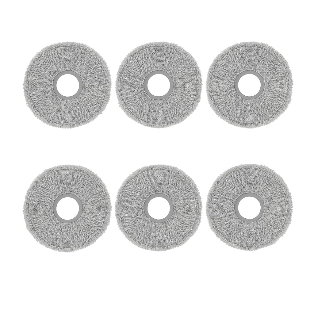 Kit de seis mops cinzas para robô aspirador Xiaomi