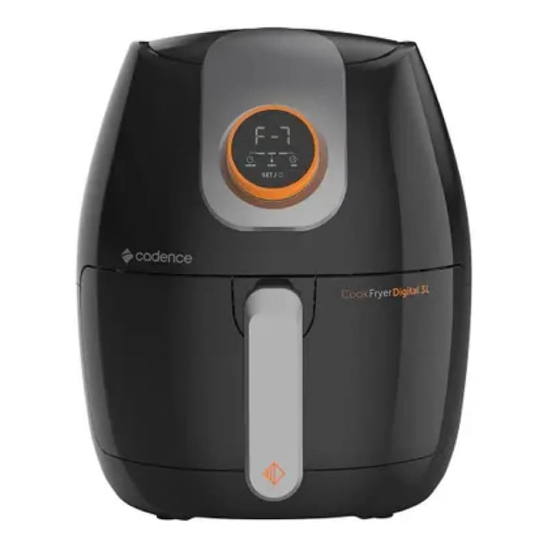 Air Fryer Fritadeira Elétrica Digital sem Óleo 3L Cadence Preta 1250W