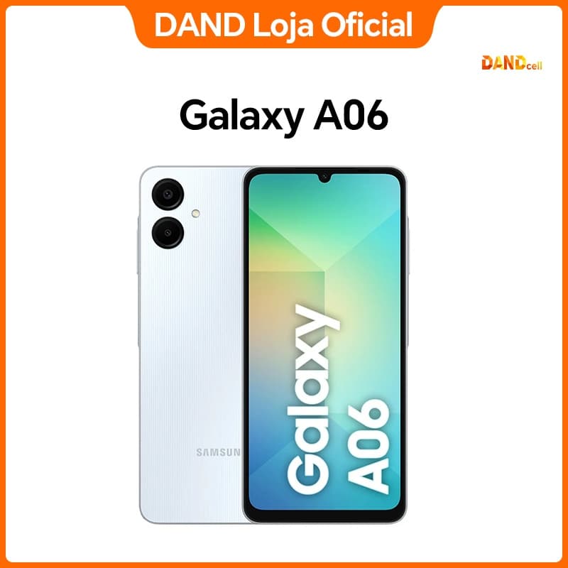 Celular Smartphone Samsung Galaxy A06 128GB 4GB RAM Desbloqueado Dual Chip Tela Grande Rápido