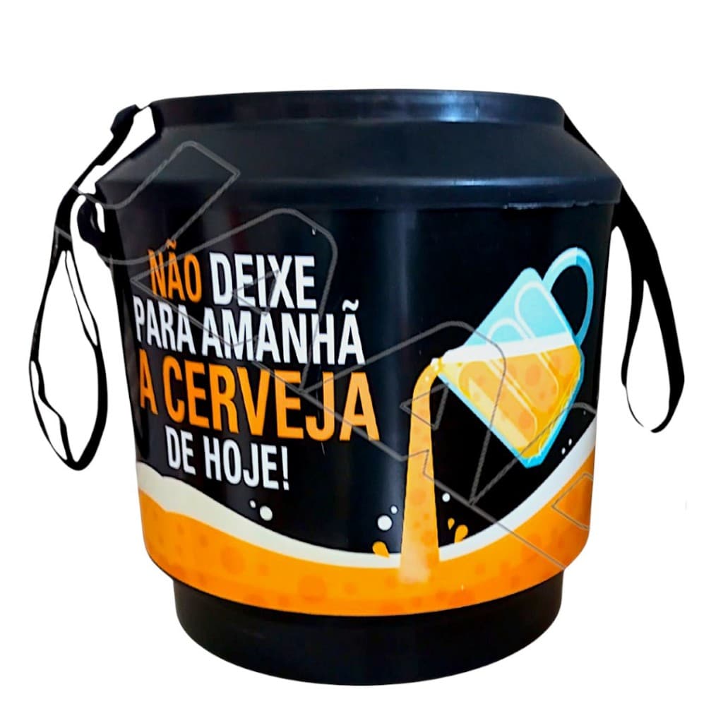 Cooler Térmico Caixa térmica Grande Redondo com Estampa Para 30 latas 350 ml + Gelo