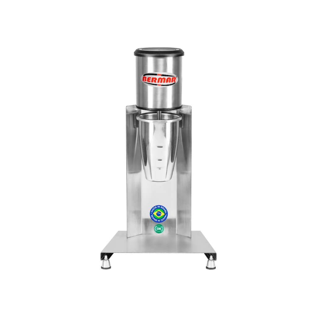 Batedor de Milk Shake Simples BM- Bermar em aço inoxidável com copo embutido