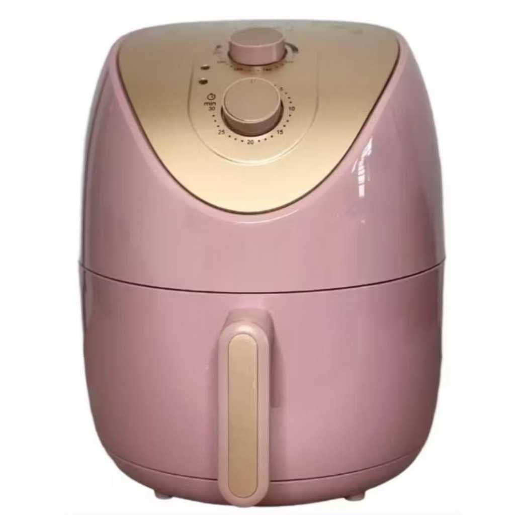 Fritadeira Air Fryer 4L HomeLand cor rosa dourada, 1500W, 220V, sem óleo, para cozinha saudável
