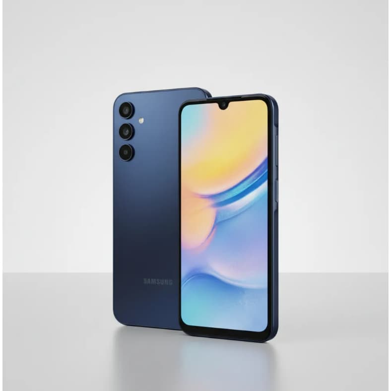 Smartphone Samsung Galaxy A15 Dual Sim 5G azul-escuro com câmera tripla e visor AMOLED