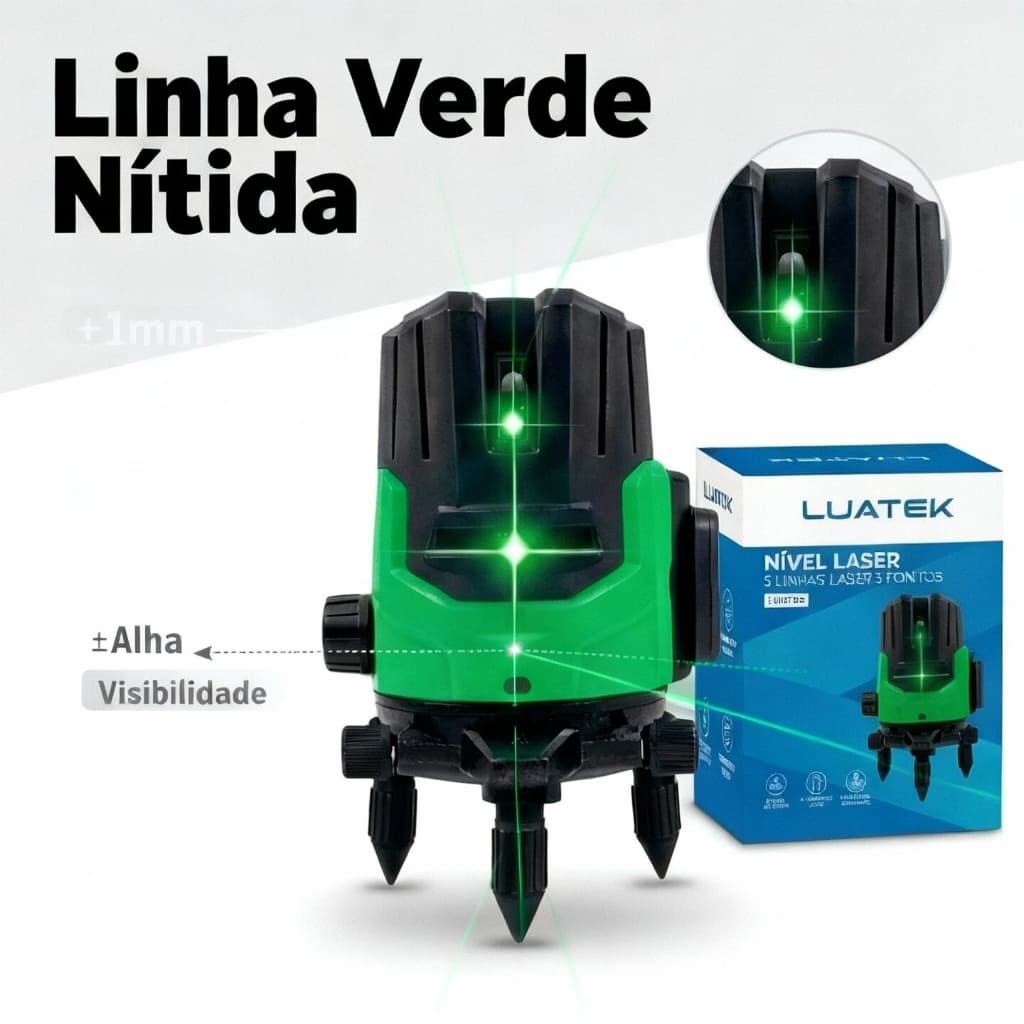 Nível a laser rnível laser profissional nível laser 5 linhas kit nível laser nível laser para construção