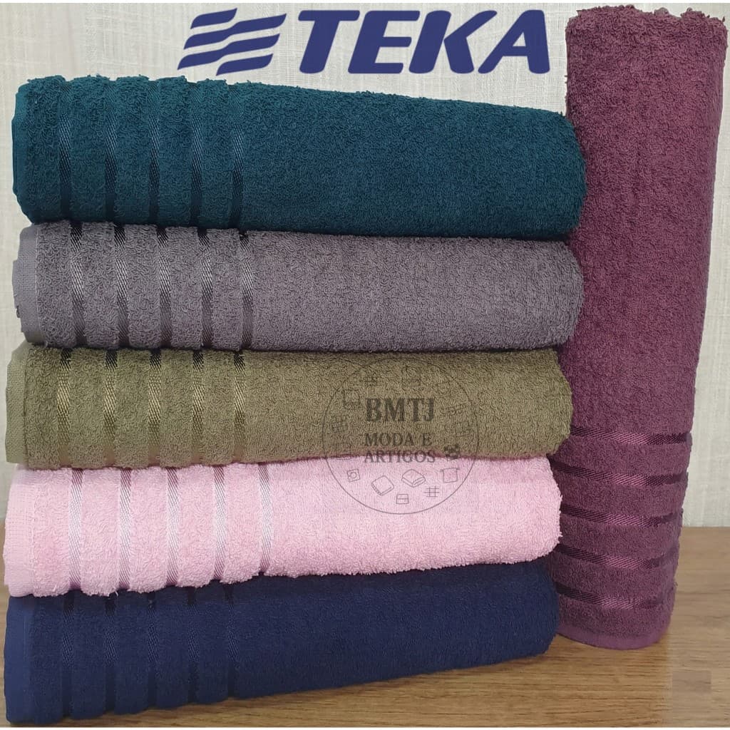 Toalha de Banho Teka Comfort 450g/m² 70x140cm 100% Algodão Alta Absorção
