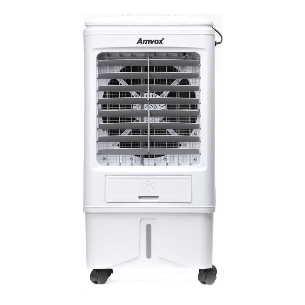 Climatizador Ar Frio 18 L Portátil Evaporativo Industrial Umidificador Branco Amvox ACL 018 BRANCO