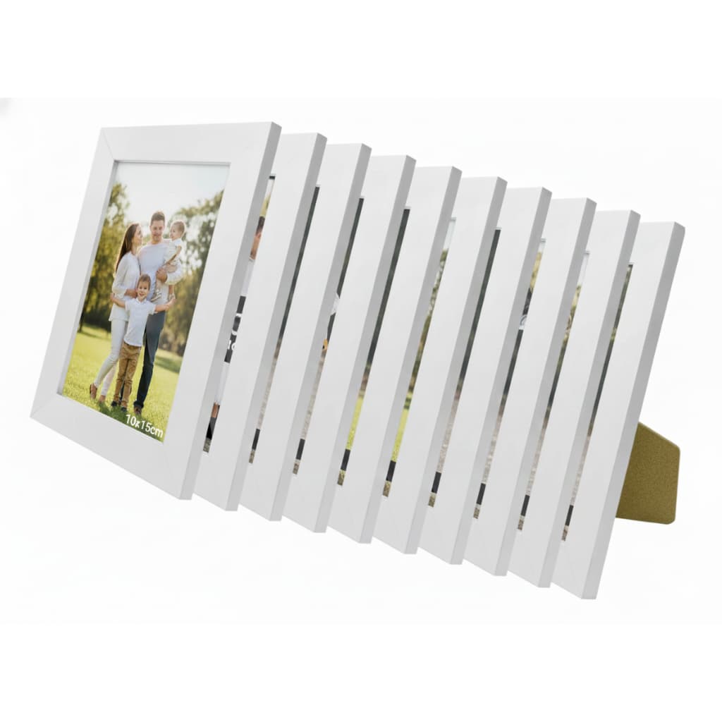 Kit 10 Moldura Porta Retrato 10x15 A6 Mesa e Estante Minimalista