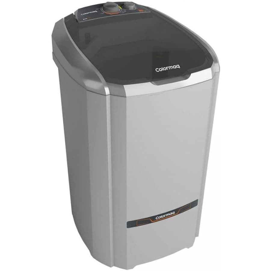 Máquina de lavar roupa semi-automática Colormaq LCS20 Prata 220v, capacidade 20kg, vista frontal