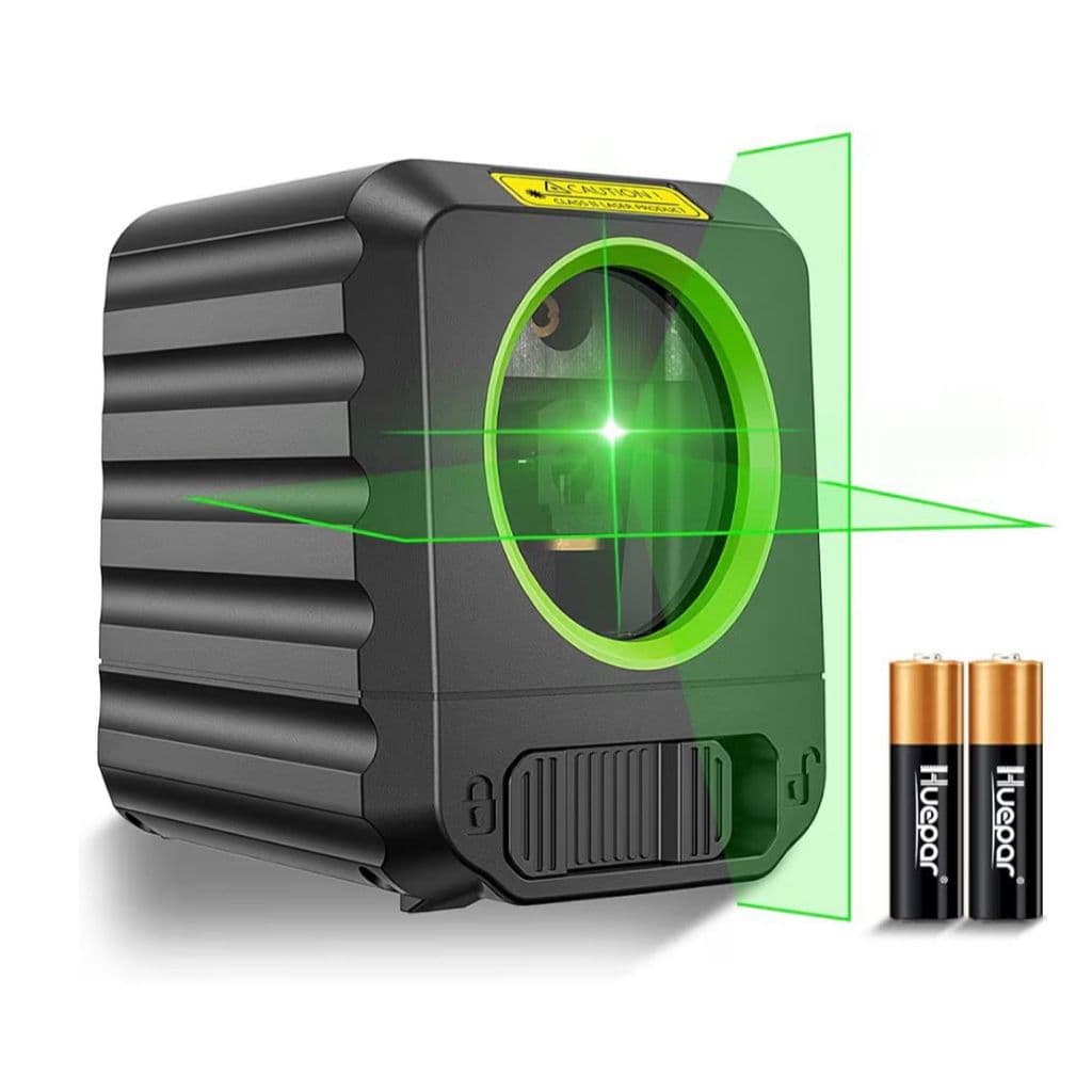 Nível laser Huepar 25m com feixe verde, frontal