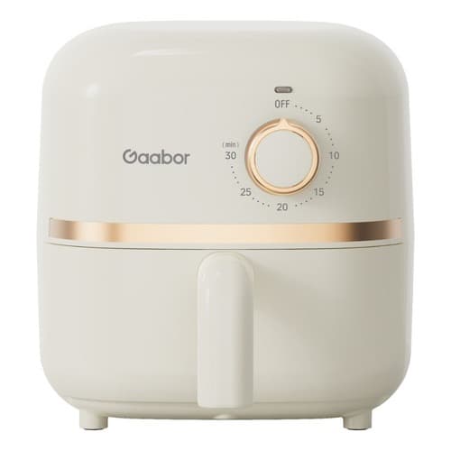 Mini air fryer branca Gaabor 1,4L sem óleo, controle rotativo, 900W, 110V