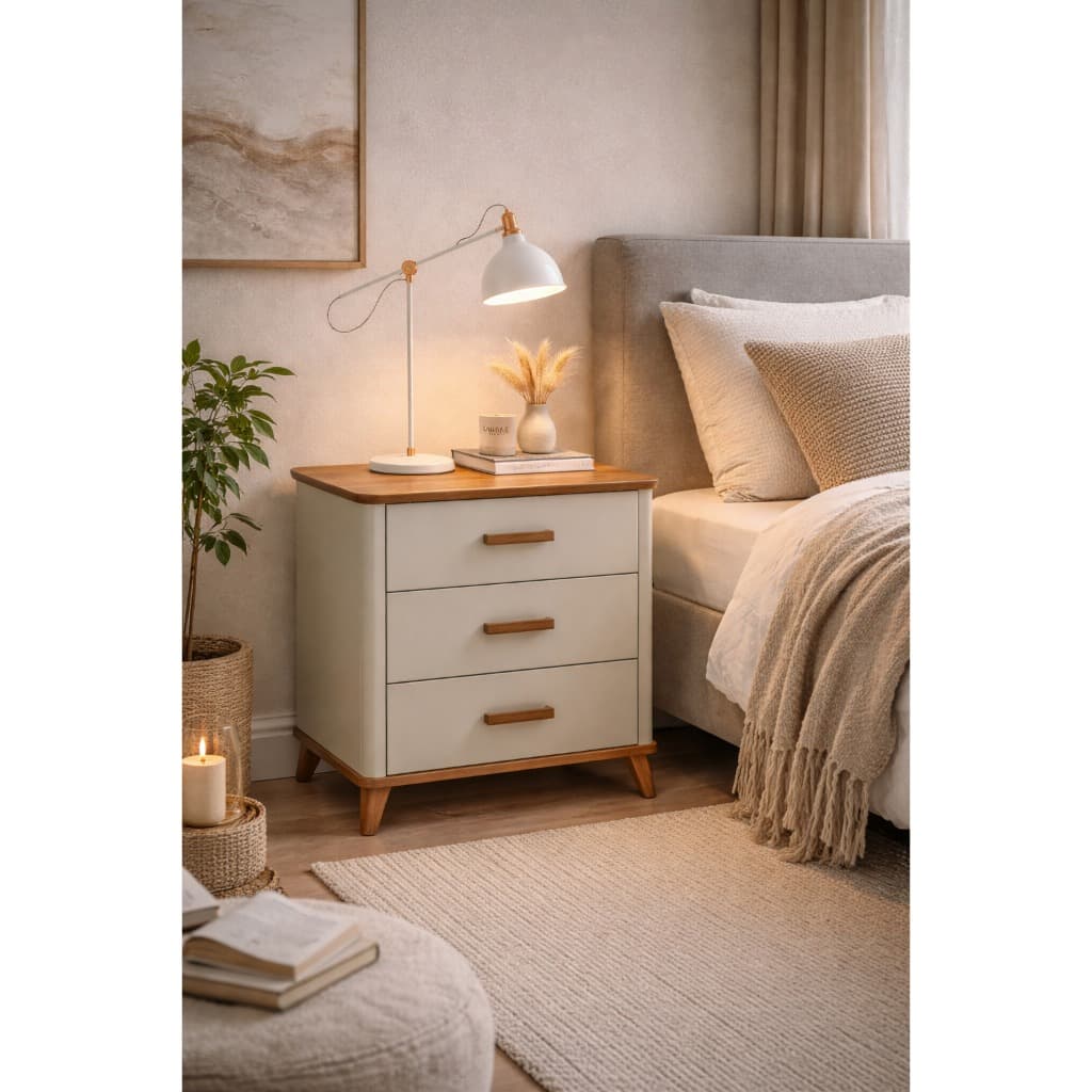 Mini Comoda Promoção Maitê - Mini Comoda Maitê 3 Gavetas Design Moderno para Quarto Oferta Envio Imediato