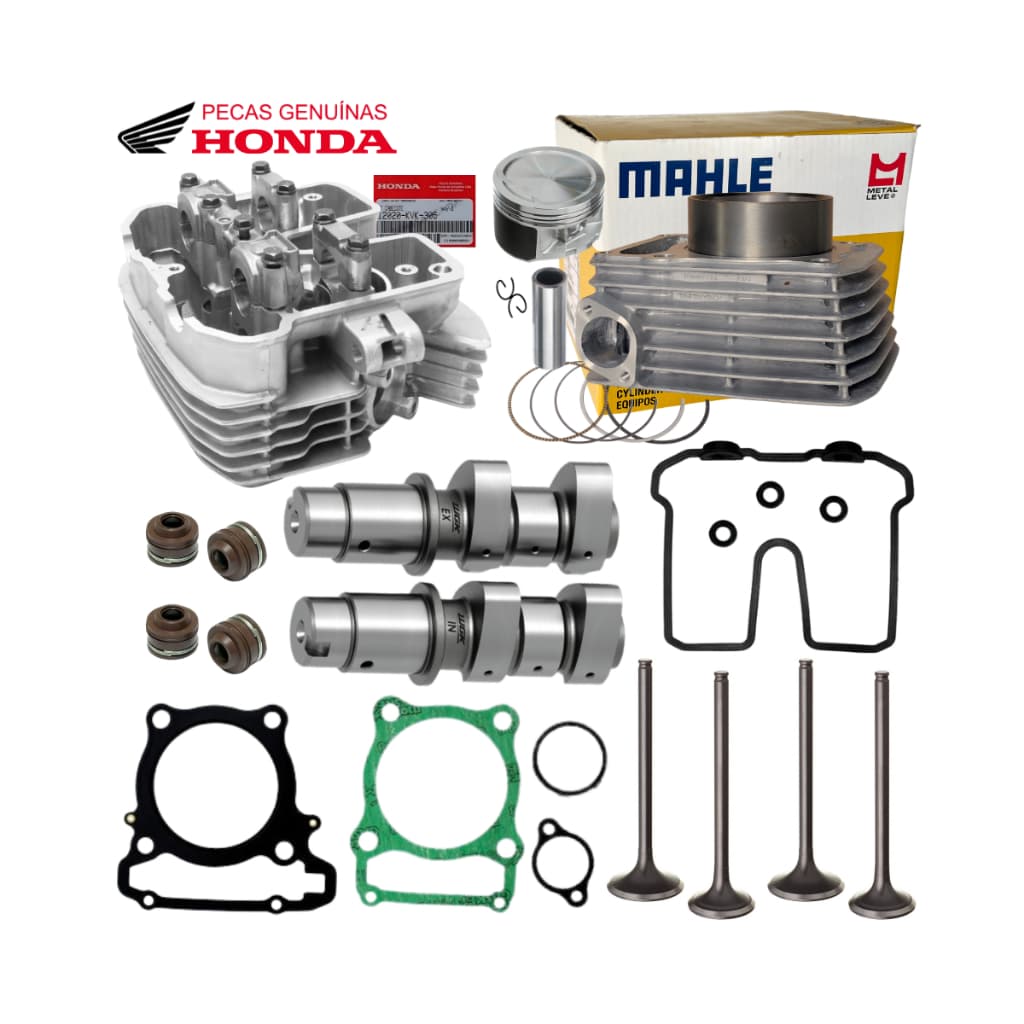 Kit Cilindro Motor Cabeçote CB 300 XRE 300 Juntas Comando Honda
