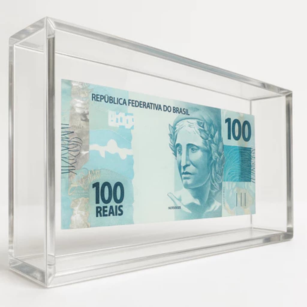 Moldura em Acrílico Caixa Porta Retrato Resistente Brilhante Mesa Parede