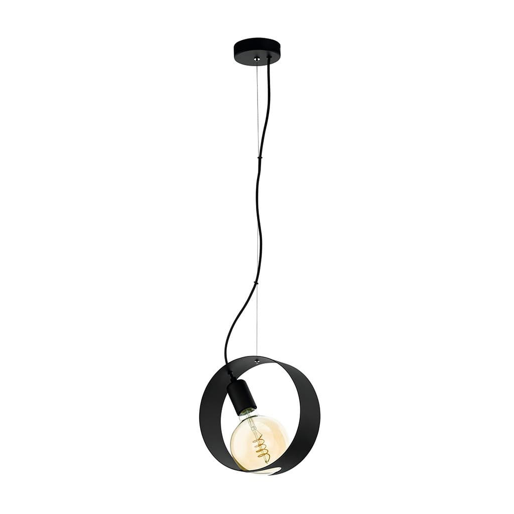 Pendente de Aço Preto Maidenhead Eglo Cozinha Sala Decoração