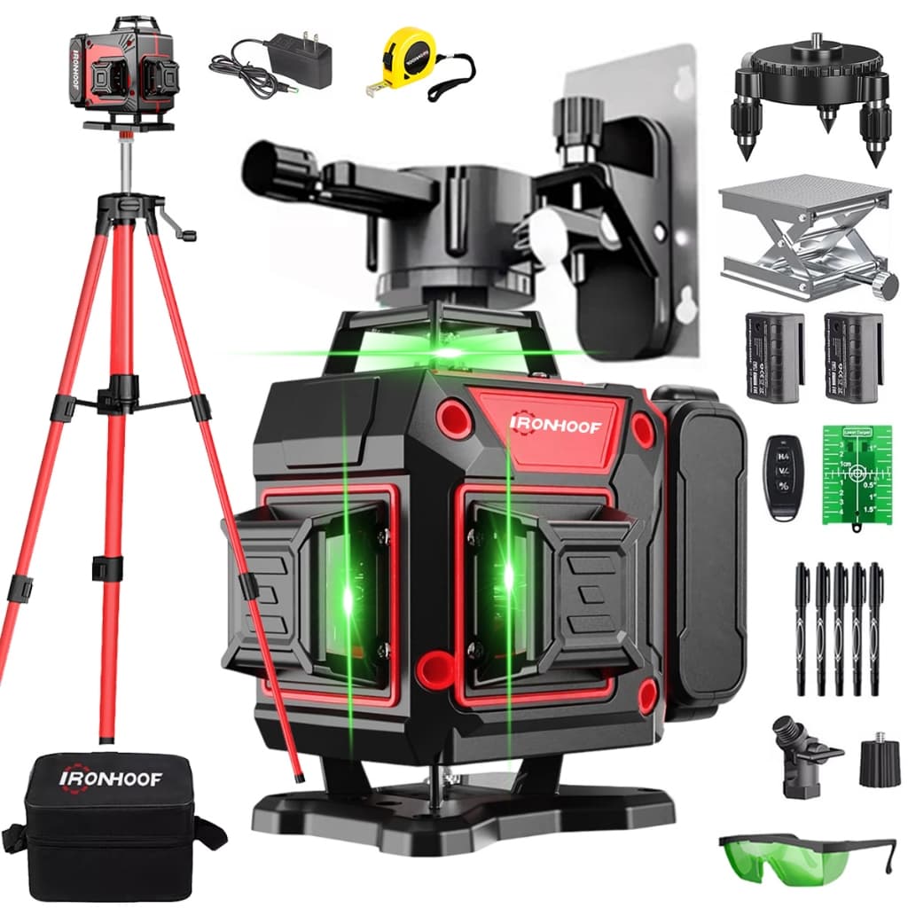 Nivel a Laser Professional 2/16 Lines Verde 4d Self-Leveling With 360 4d Control