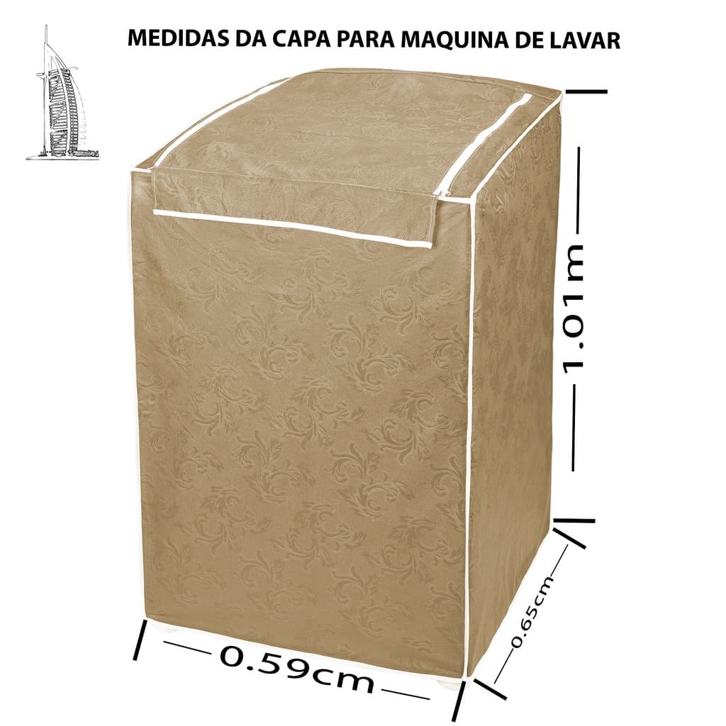 Capa Para Máquina De Lavar Roupa Impermeável De 7kg A 9kg