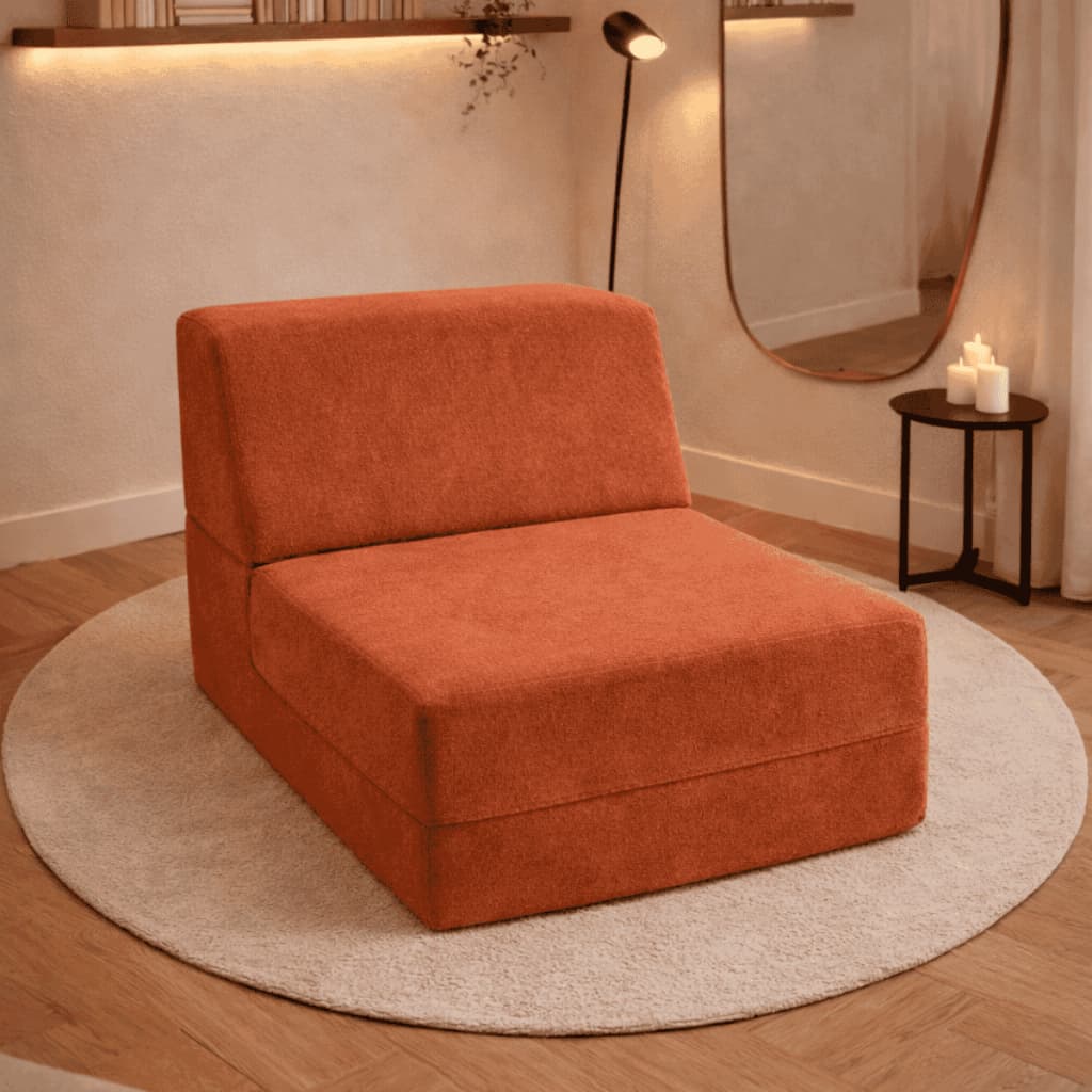Poltrona Cama 3 Em 1 Dobrável, Chaise Lounge Extensível, Ideal Para Relaxar, Assistir Tv, Leitura Confortável E Dormir