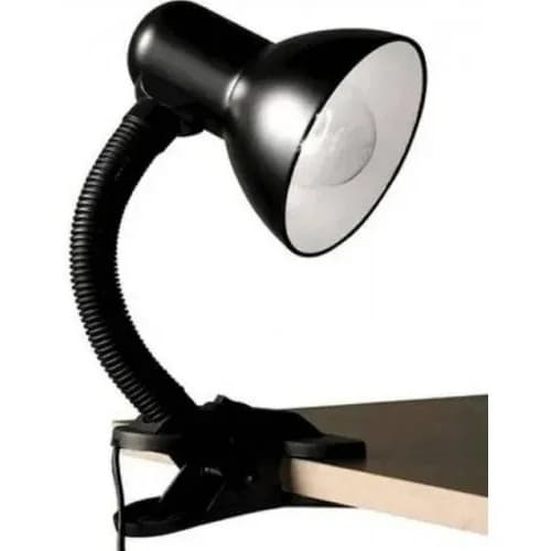 Luminária de Mesa Clip Viking Preta Bivolt 30W – Luminatti para Escritório e Quarto