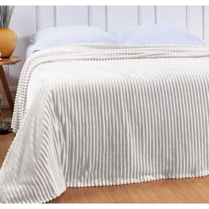 Coberto casal Manta quente inverno cobertor canelado aconchegante 220 x 200 decorativa Cobertor premium antialérgica