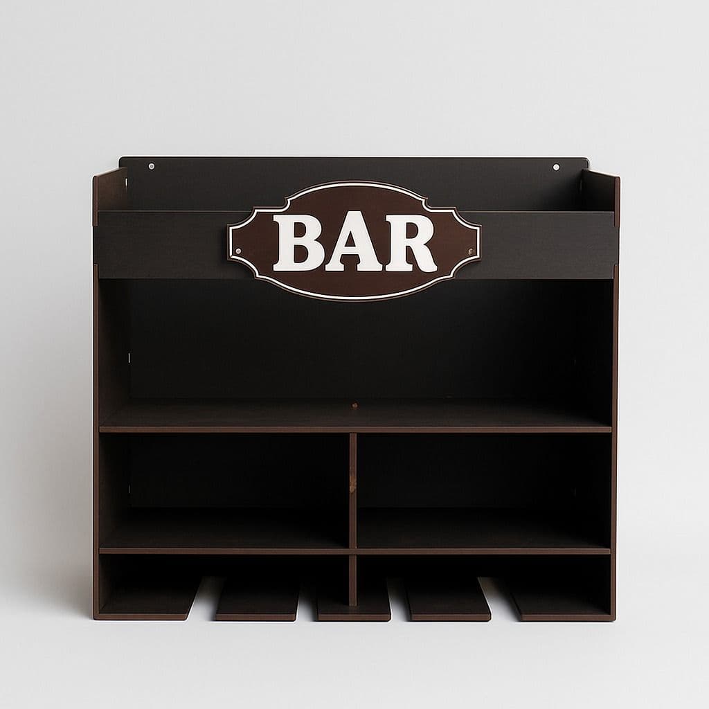 Bar Barzinho De Parede Adega Porta Taça Porta Vinho Mdf Decoração