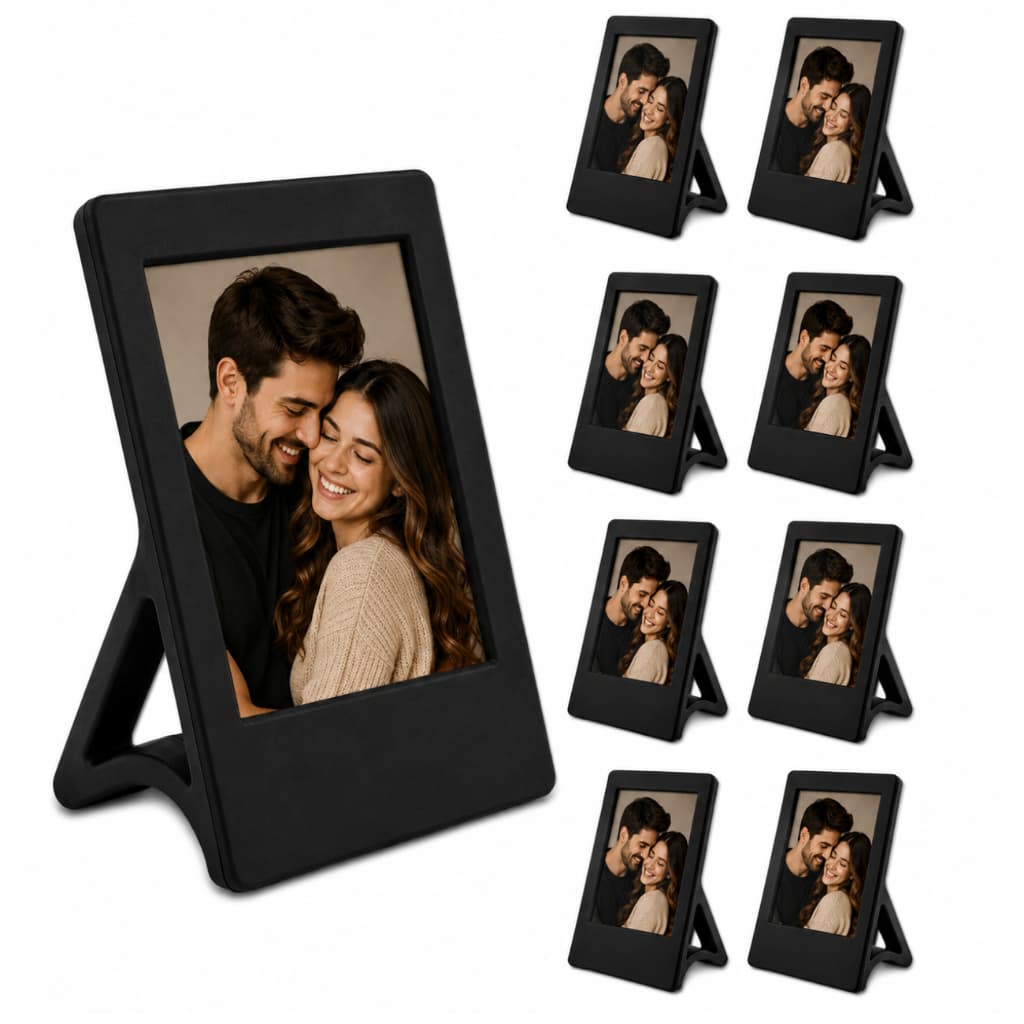 Kit 10 Porta-Retrato Minimalista Estilo Instax/Polaroid – Suporte para Fotos e Cards Design Clean