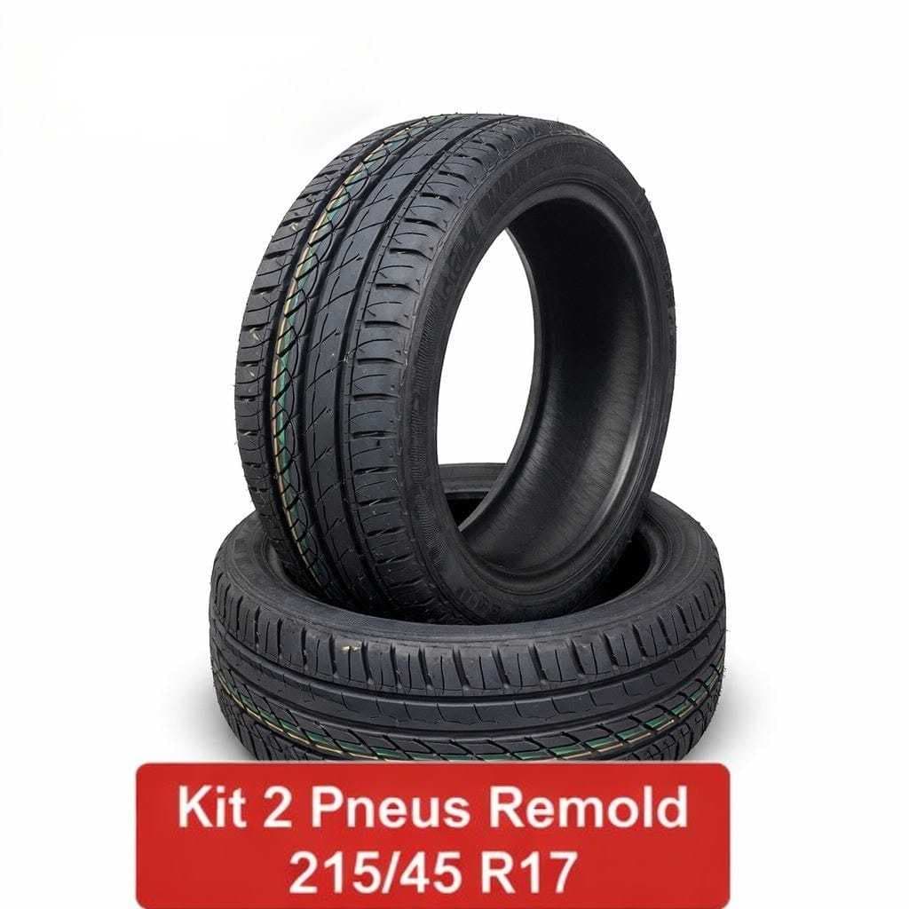 Kit 2 Pneus Remold Black Tyre 215/45 R17 Primacy Aro 17