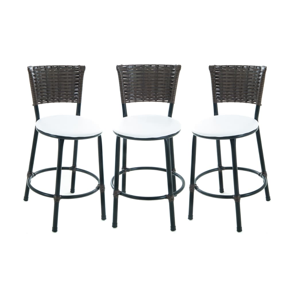 3 BANQUETAS BAIXA JUNCO ARGILA MARROM DE COZINHA AREA GOURMET ESPAÇO JUNCO