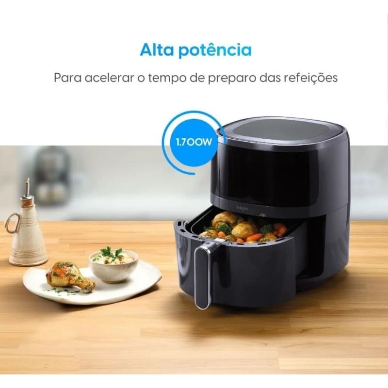 Fritadeira de Ar Elgin 5L 1700W 127V - Alta Potência