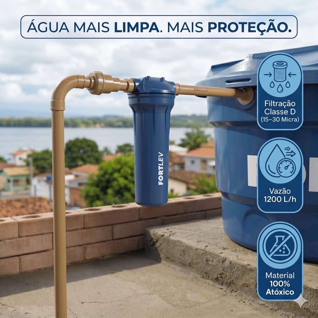 Filtro de Água Azul para Purificador Residencial com Alta Filtragem