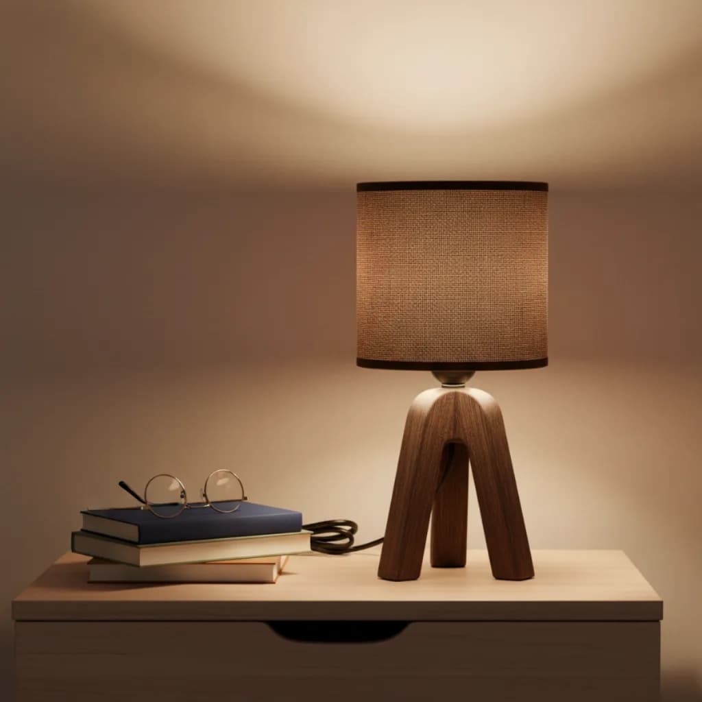 Luminaria Moderna Abajur Cabiceira De Mesa Cama Quarto Criado Mudo Tripé Abajur Luminária 127/220v