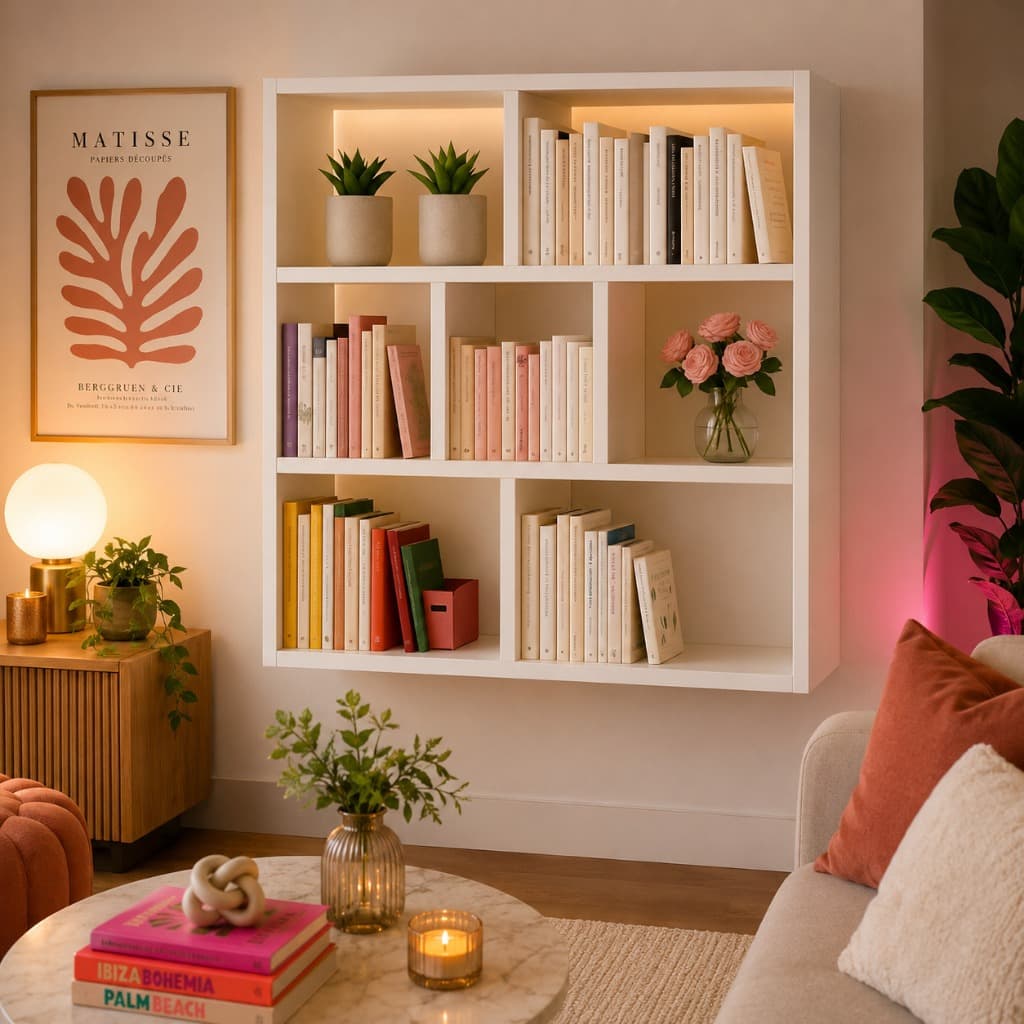 PRATELEIRA CUBO 90X90CM VERSATIL DECORATIVA BRANCO 100% MDF QUARTO SALA COZINHA ESCRITORIO ARMARIO ESTANTE
