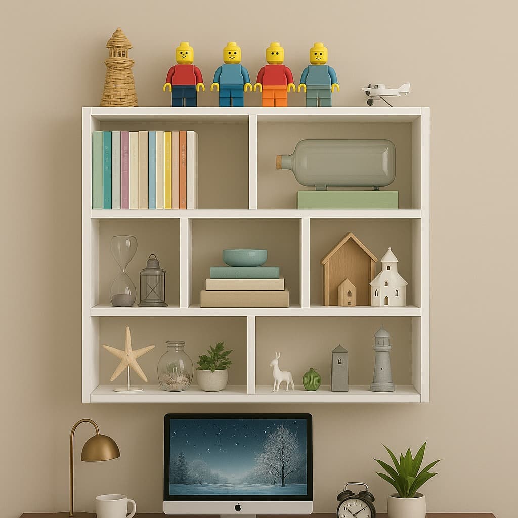 ARMARIO PRATELEIRA NICHO 80X60CM BRANCO ESTANTE CUBO MULTIFUNCIONAL PARA LIVROS, DECORAÇÃO E ORGANIZAÇÃO
