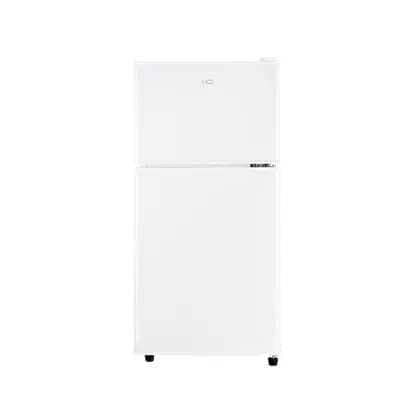 Frigobar Duplex HQ 90 Litros Branco HQ-90RDF 110V, lado direito, fundo branco