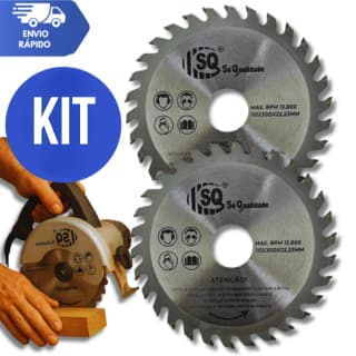 Disco de serra circular para madeira 24 dentes SQ - kit