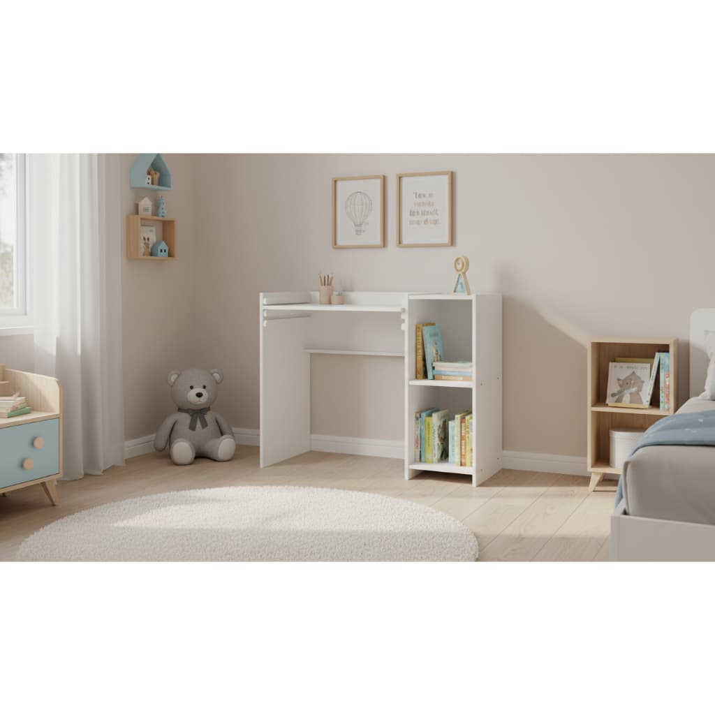 Escrivaninha Step Altura Regulavel Infantil Quarto Estudo Resistente MDF/MDP