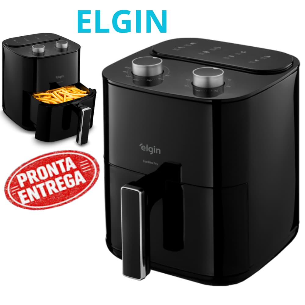 Fritadeira elétrica sem óleo Elgin Facilita Fry 3,5L 1,400W preta