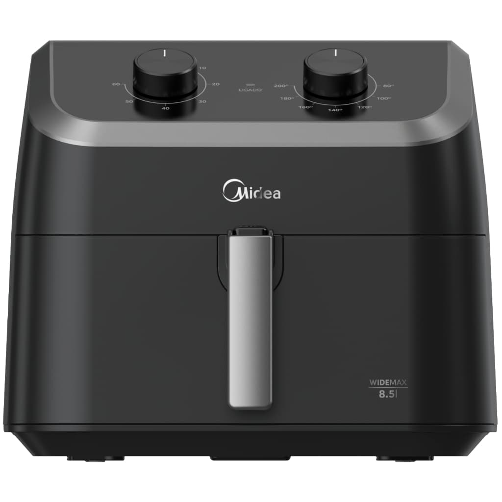 Fritadeira Elétrica Sem Óleo Midea Widemax Cyclone 8.5L Preto