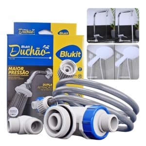 Kit de válvulas de chuveiro BLUKIT para caixa d'água com mangueiras e adaptadores