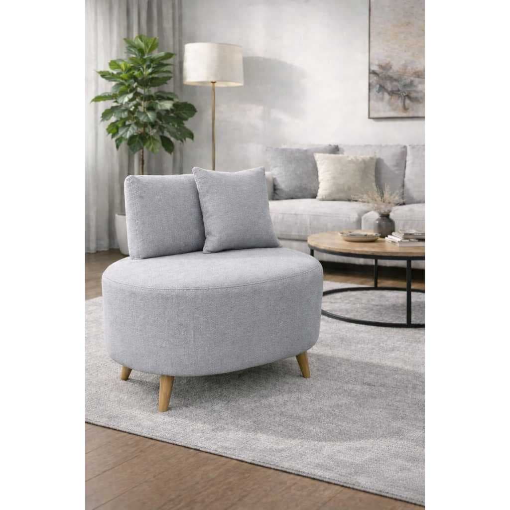 Poltrona Luxo Orgânica Bouclê  - Poltrona Moderna de 79cm Sala Estar / Leitura Visammer